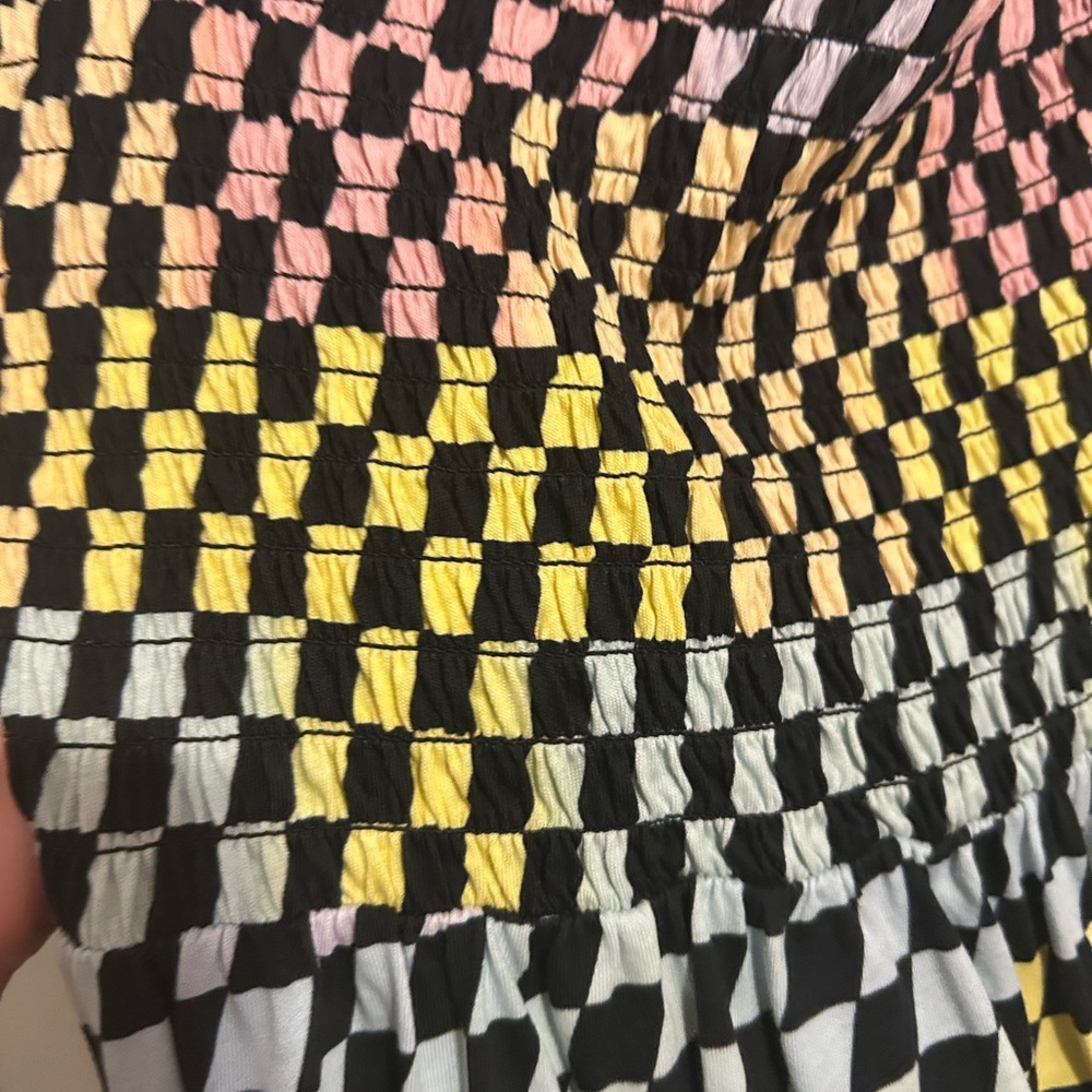 Colorful Checkered Dress - Picture 3 of 6